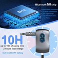 thumbnail image 4 of Receptor Bluetooth, adaptador auxiliar inalámbrico Bluetooth 5,0 de 3,5mm compatible con tarjeta TF receptor Bluetooth de conexión Dual, 4 of 5