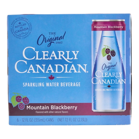 CLEARLY CANADIA - Forest Blackberry Sparkling Water 72FO ( Pack of 4)