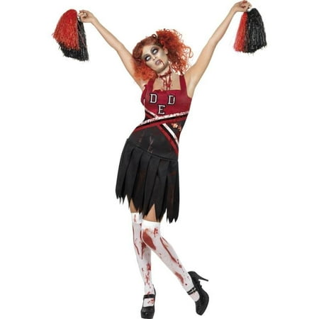 High School Horror Cheerleader Adult Costume Small
