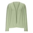 thumbnail image 4 of Lixiuxyad Womens Open Front Cardigan Womens Cardigans Lightweight Summer Open Front Casual Sweater For Daily Wear Versatile Style For Jeans And Relaxed Pants,Green, 4 of 5