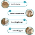 thumbnail image 4 of Kukuzhu Beach Bags for Women, 2 in 1 Summer Mesh Beach Tote Bag Hand Woven Beach Bag Weaving Hollow Shoulder Bag Handbag, 4 of 5