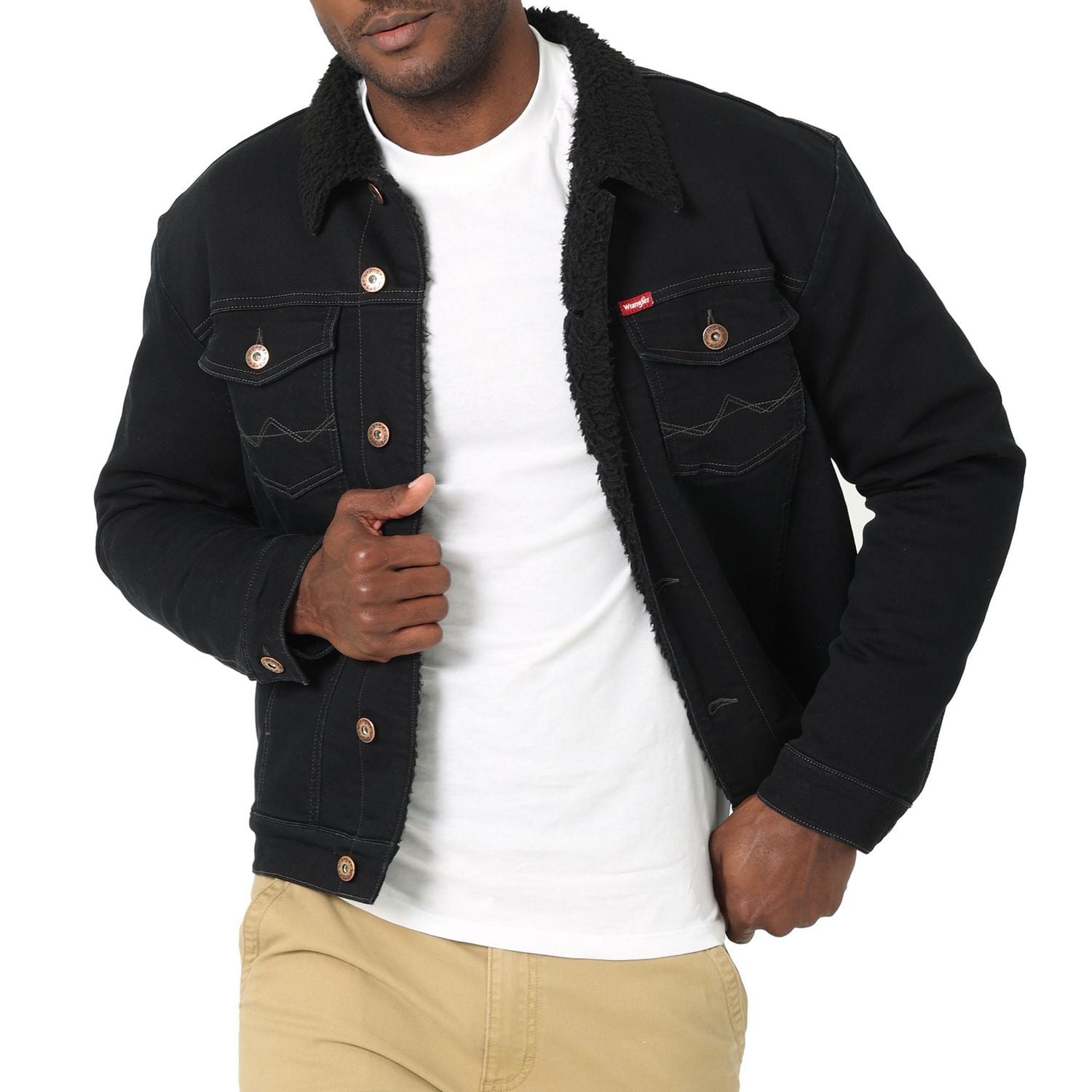 Wrangler Sherpa Lined Denim Jacket