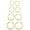 Golden, variant on 4 Pairs Titanium Hoop Earrings for Sensitive Ears Hypoallergenic Pure Titanium Earrings for Women Men G23 Lightweight Small Huggie Hoop Earrings Set 12MM 15MM 20MM 25MM