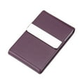 thumbnail image 2 of Business Card Holder Storage Bag Leather Card Metal Box Business Supplies Portable Vertical Type, 2 of 6