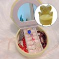 thumbnail image 2 of pitrice Chic Jewelry Storage Case for Girls Women Rings Necklace Chair Cream Yellow, 2 of 8