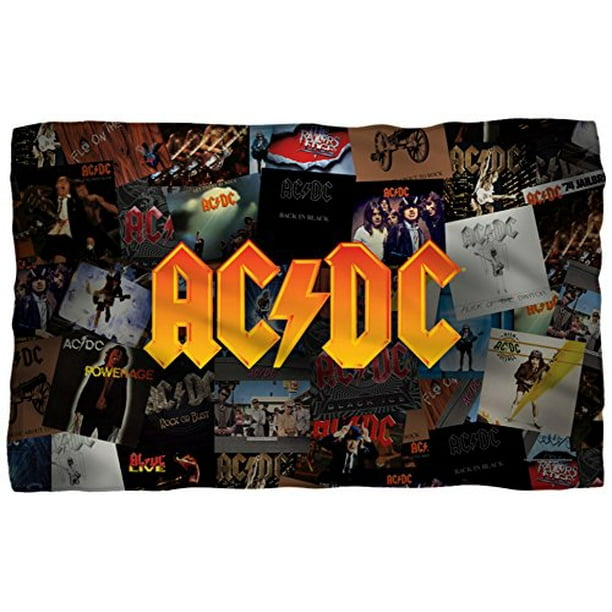 AC/DC - Couverture en Molleton avec Collage 58 x 36 Po
