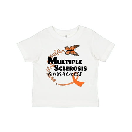

Inktastic Multiple Sclerosis Awareness Butterfly Ribbon Boys or Girls Toddler T-Shirt