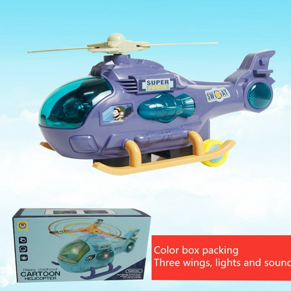 Toys for 1 Year Old Avion Électrique Jouet Universel Roue Hélicoptère Lumineux Modèle Toys for Girls sur Clearance