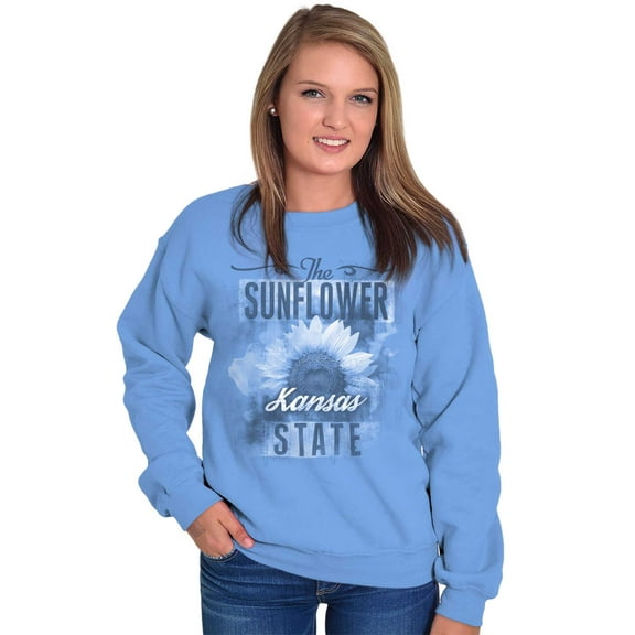 Kansas Cute State Flower Souvenir Women Crewneck Sweatshirt Brisco Brands S