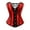 Red, variant on Corset Top For Women Sexy Bustiers Lingerie Floral Lace Up Corset Tops Burlesque Satin Overbust Corselet