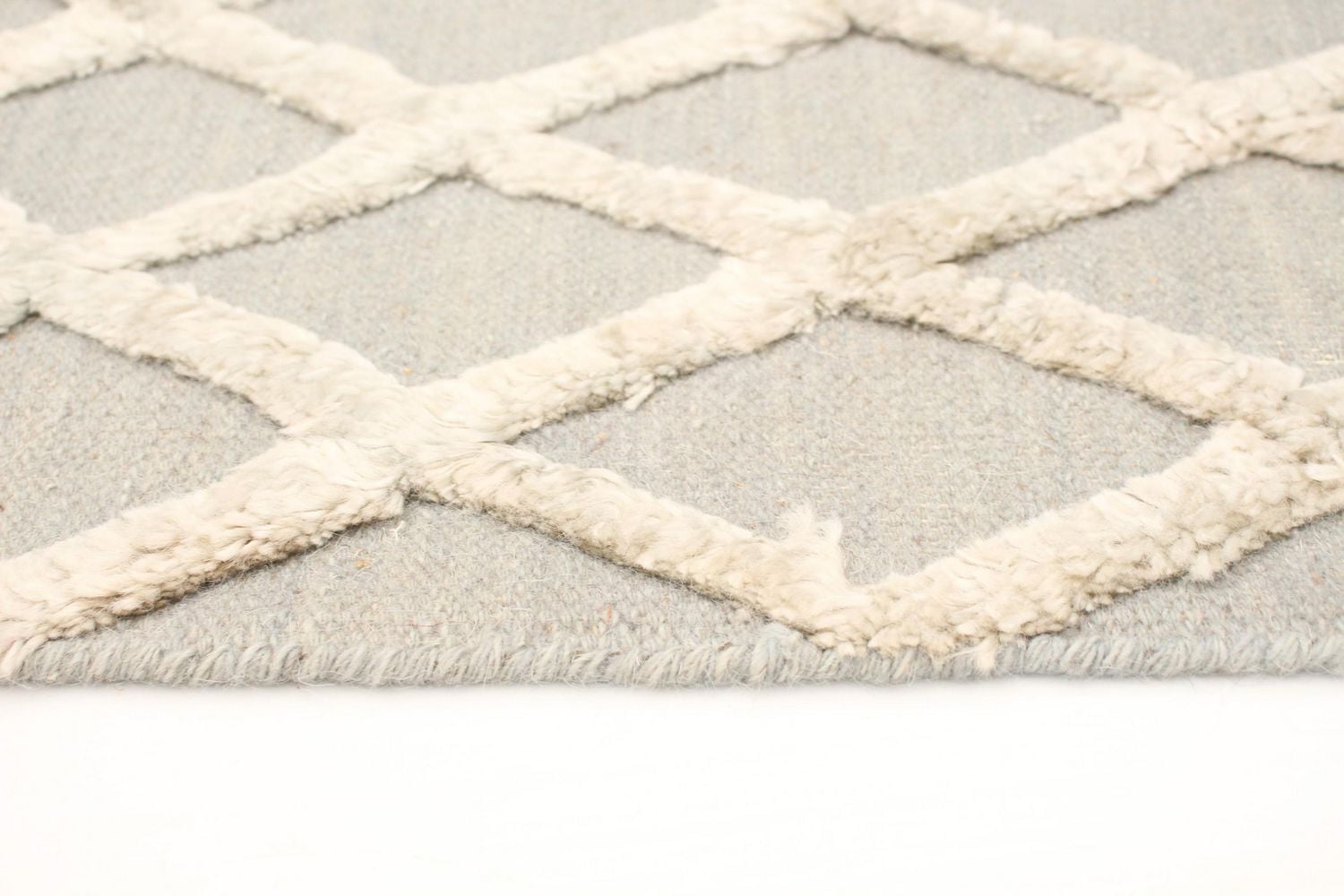 ECARPETGALLERY 5'0" x 7'9" Carved Cambridge Hand Made Area Rug for Living Room, Dining Room and Bedroom in Grey