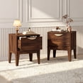 thumbnail image 2 of Gymax 2 Pcs Nightstand w/ Storage Mid Century Modern Bedside Table w/ Drawer, 2 of 10