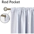 thumbnail image 3 of Kids Blackout Curtains for Bedroom, Rod Pocket Room Darkening Curtains Decoration Thermal Insulation Window Drapes for Nursery, Children Room, 2 Panels, Each 42 x 84 Inch (Greyish White), 3 of 8