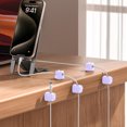 thumbnail image 4 of 3/6 Uds Clips para cables soporte para cables organizador de cables adhesivo ajustable para oficina, 4 of 8