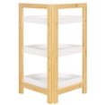 thumbnail image 6 of SAFAVIEH Adler 3 Tier Corner Shelf, White/Natural Bamboo (11.8 in. W x 11.8 in. D x 23.6 in. H), 6 of 11