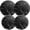 Black0263, variant on Electric Stove Burner Covers,4 Pcs Round Gas Burner Cover,8 and 10 Inch,black and white marble surface with black background