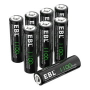 EBL Rechargeable AA Batteries, 1100mAh Ni-Cd, Double a Batteries, 8 Pack