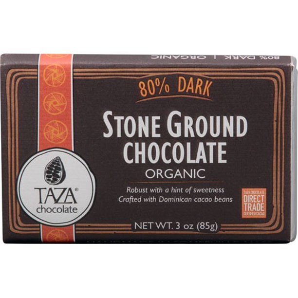 Taza Chocolate Organic Stone Ground Chocolate 80 Dark 3 oz Walmart