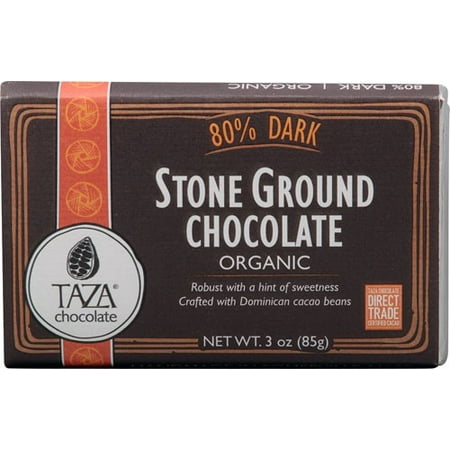 - Taza Chocolate Organic Stone Ground Chocolate 80% Dark 3 oz