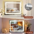 thumbnail image 6 of 23" x 18" Lighted Makeup Mirror with 10X Magnification & 3 Modes Smart Touch Control, 6 of 6
