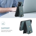 thumbnail image 3 of Dteck Leather Wallet Case for iPhone 16 Pro Case with Card Holder 2 in 1 Detachable Back Cover, iPhone 16 Pro Magnetic Case Compatible with MagSafe,Blue, 3 of 5