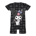 thumbnail image 5 of Kuromi And My Melody Kuromi And My Melody Baby Boy Girl Romper Short Sleeve Cotton Bodysuit Outfits Jumpsuit Summer One Piece Clothes, 5 of 8