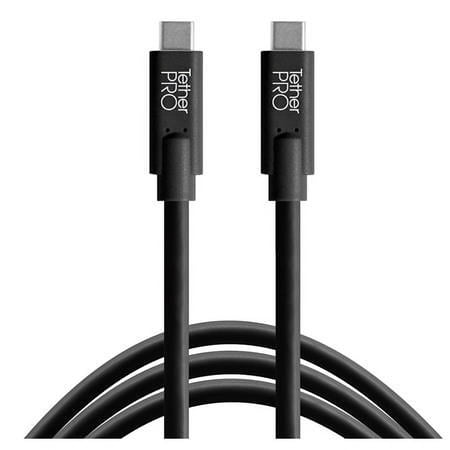 UPC: 0818307014442 | TetherPro USB-C to USB-C Cable  15   Black