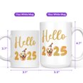 thumbnail image 4 of Hello 2025 Golden Retriever Celebrates Happy New Year Firework Balloon Mug Goldens Dog Lover Gifts Idea Coffee Tea Cup - 02024, 4 of 4