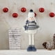 thumbnail image 1 of Decoración del hogar, decoración de habitaciones, decoración de paredes, lindo muñeco de nieve de tela azul, muñeco de ganchillo, regalo navideño hecho a mano, escultura de muñeco de nieve para interi, 1 of 6