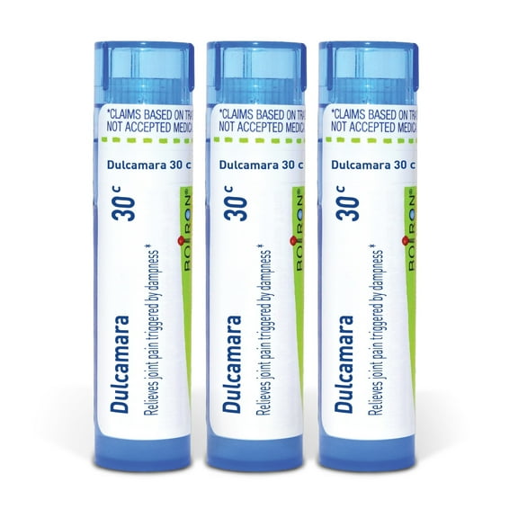 Boiron Dulcamara 30C, Homeopathic Medicine for Joint Pain Triggered By Dampness, 3 Count (3 x 80 Pellets)