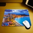 thumbnail image 2 of Gaming Mouse Pad Honolulu Hawaii Skyline of Diamond Head Volcano Including The Hotels and Buildings on Waikiki Beach Non-Slip Rubber Mouse Pad for Computers, Office 9.5 Inch x 7.9 Inch, 2 of 10