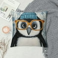 thumbnail image 2 of GOSMITH I Like You A Lottle, It's Like A Little, Except A Lot Decorative Throw Pillow Case Funny Glasses Penguin Decor Home Decor Cushion Cover, Penguin Love Gifts, Gift Boyfriend, Husband, 2 of 5