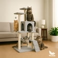 thumbnail image 1 of Casa Mueble Rascador PARA gato Poli Pets Multinivel Torre Poste Hamaca PP-MRGMNGY, 1 of 7