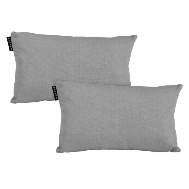 Cojin Riñonera Decorativa DICASA Rectangular Set de 2 gris