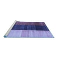 thumbnail image 2 of Ahgly Company Machine Washable Indoor Rectangle Abstract Blue Contemporary Area Rugs, 6' x 9', 2 of 4