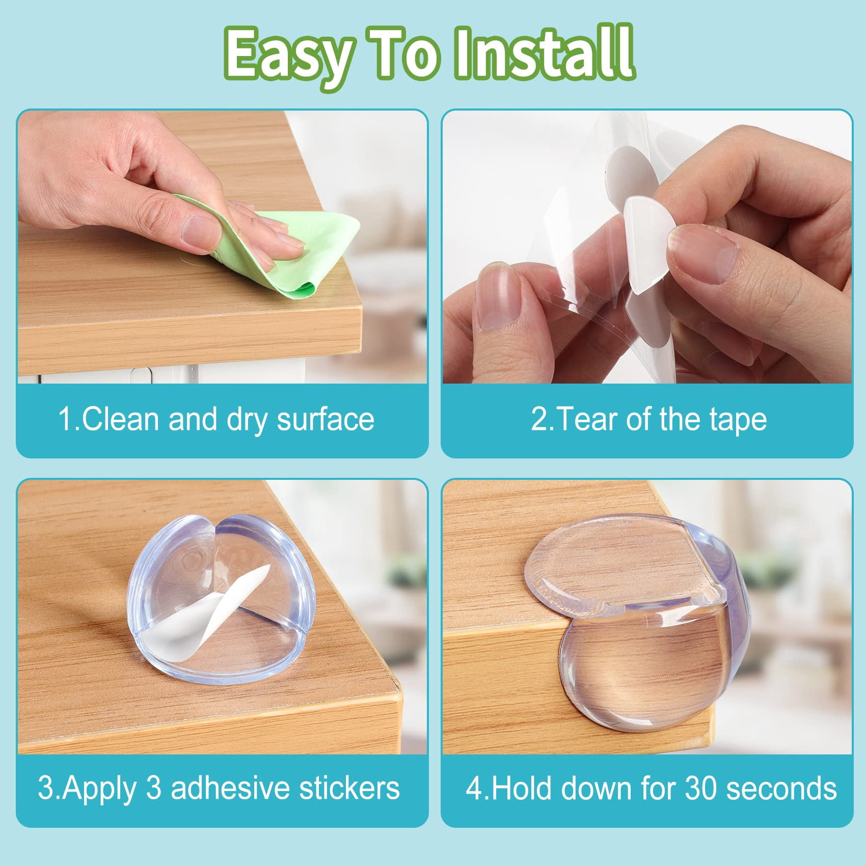 Baby Proofing Corner Protector Baby: 12 Pack Table Corner Protectors for Baby Furniture Guards| Baby Proof Corner Protectors to Cover Sharp Furniture