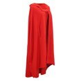 thumbnail image 3 of Cape d'Hiver Décontractée pour Femmes Sans Manches à Capuche Fermeture à Boutons Longue Cape Costume Cosplay, 3 of 7