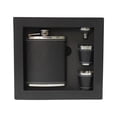 thumbnail image 2 of Paquete con 35 piezas de Licorera con vasos metálicos, embudo y caja, 2 of 7