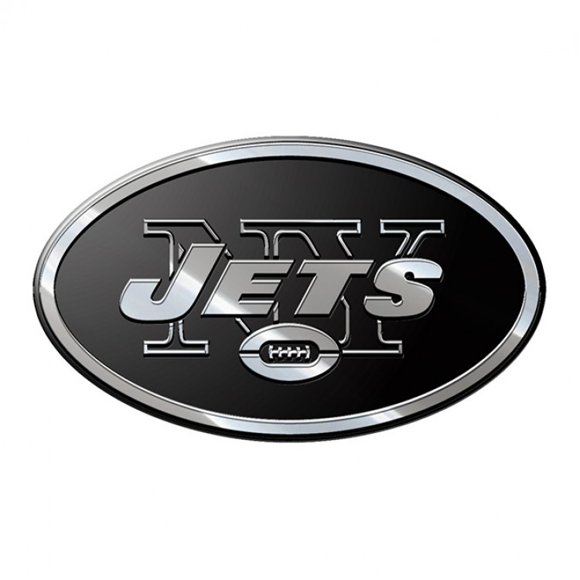 New York Jets NFL Emblème Auto en Métal