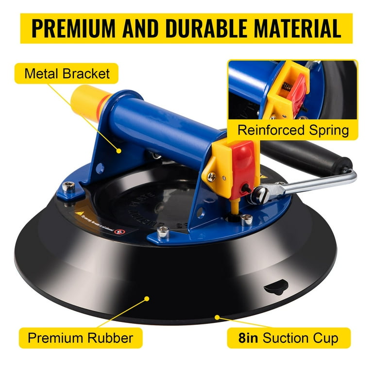 BENTISM Glass Lifting Vacuum Suction Cup Glass Lifter Suction Cup 12 330lbs Load