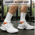 thumbnail image 5 of Dress Socks for Men & Women 6 Pairs, Thin Crew Socks, Business Casual, Soft Comfortable Everyday, Size 7-8.5, 5 of 5