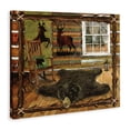thumbnail image 3 of Stupell Industries Traditional Rustic Cabin with Border Canvas Art, 20 x 16, by Ed Wargo, 3 of 8