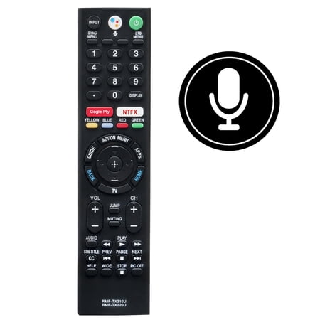 New RMF-TX310U Bluetooth Voice remote control for Sony 4K TV KD55XF7596 KD-55XF7596 KD65X750F/A