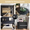 thumbnail image 4 of Peel and Stick Wallpaper, Matte Black Wallpaper Self-Adhesive and Removable Decorative Contact Paper for Cabinets,Countertops,Shelve Wall Paper, 4 of 7