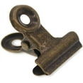 thumbnail image 1 of Antique Brass Small Bulldog Clips, 30pack Hinge Clip 1 Inch Metal Binder Clips Silver Paper File Clips For Magazines, Office And Home Kitchen (bronze,, 1 of 5