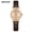 Leather_ black rose gold, variant on Classic Ladies Watch – Fashionable Waterproof Build and Dual Strap Options