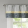 thumbnail image 3 of Madison Park Pintuck Lined Curtain Valance, 50" x 18", Yellow, Amherst Window Valance, 3 of 5