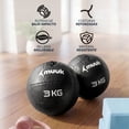 thumbnail image 2 of Kit 2 Balones Medicinales de 3 kg Negro Muuk Fitness, 2 of 6