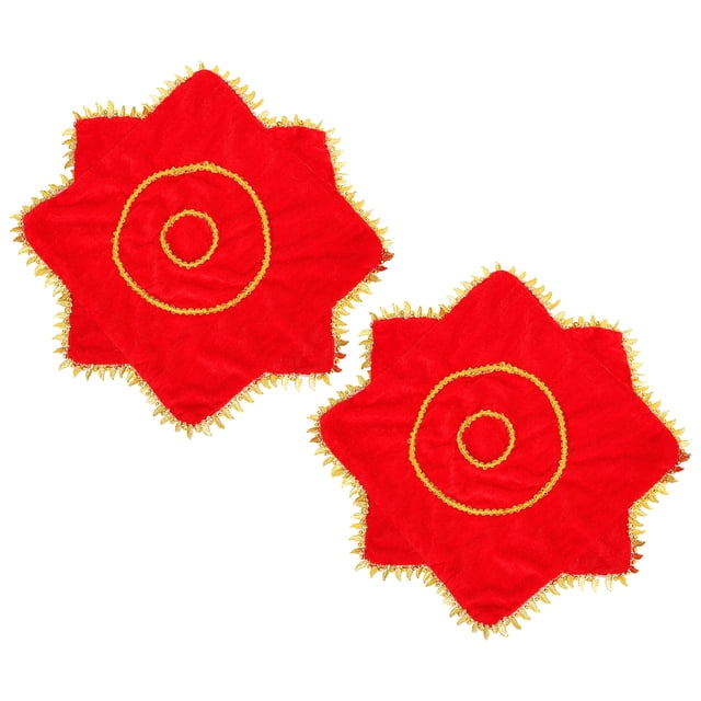 CIMAXIC 2pcs Yangko Handkerchief Rotating Handkerchief Chinese Style Dance Towel,12.99"X12.99"X0.39"