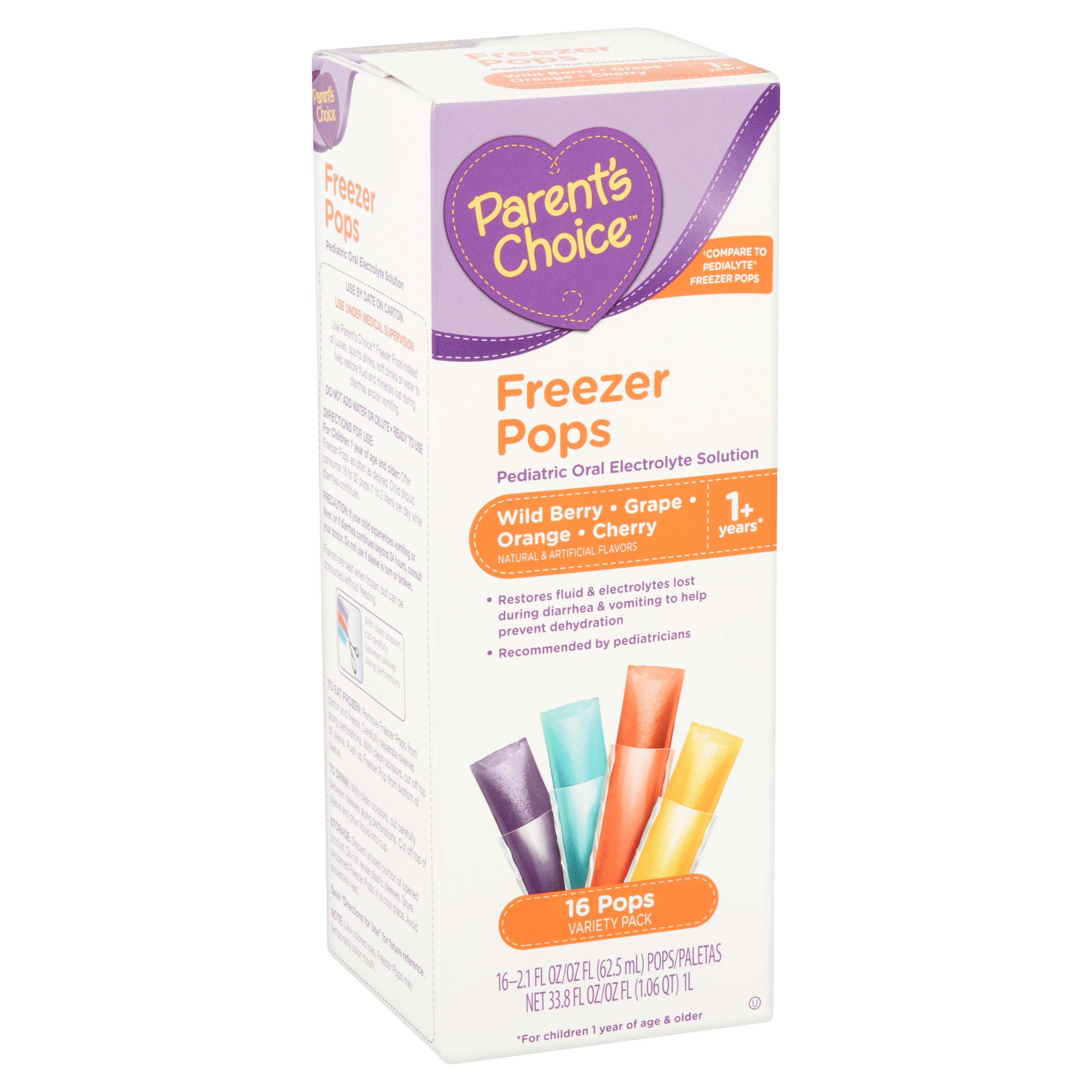 Parent's Choice Freezer Pops, 16 Count, Variety Pack - image 2 of 5